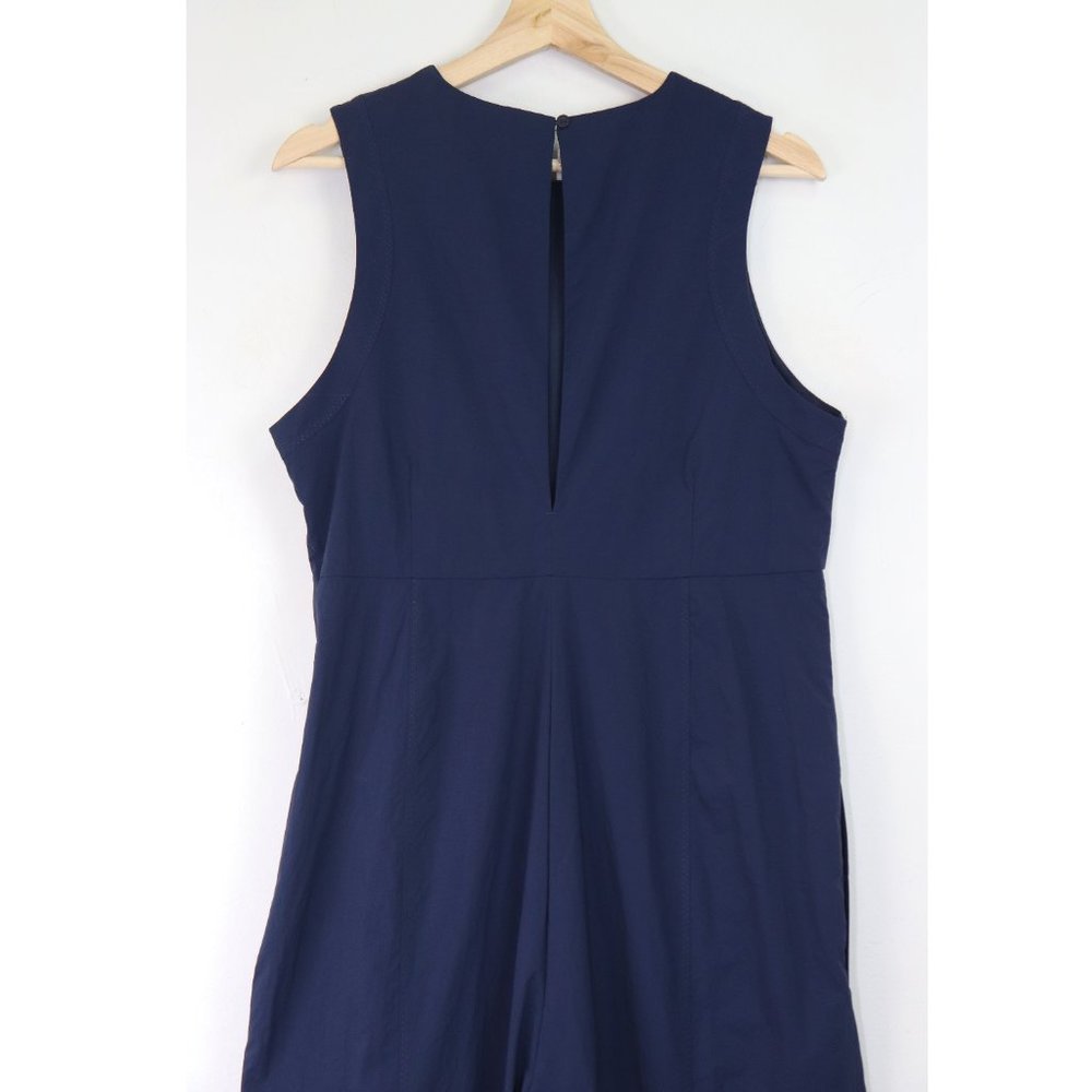 NEW Sweaty Betty Air Flow Wide Leg Jumpsuit High Neck Activewear Navy Blue Large - Picture 7 of 7